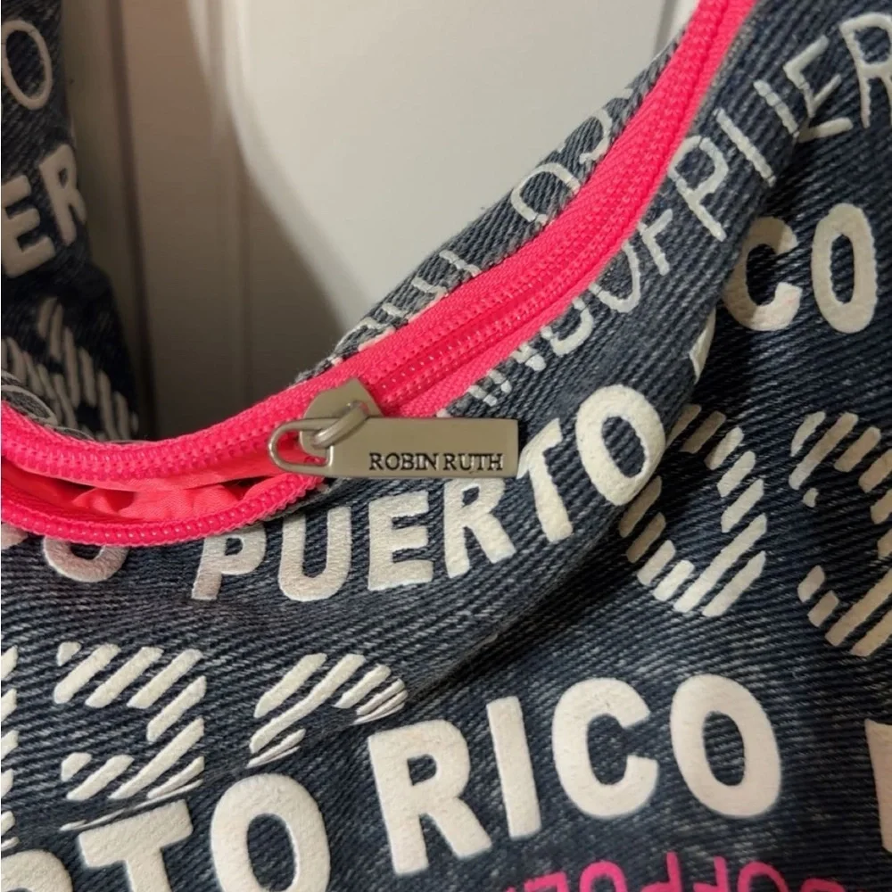 Robin Ruth Puerto Rico Large Canvas Hobo Bag